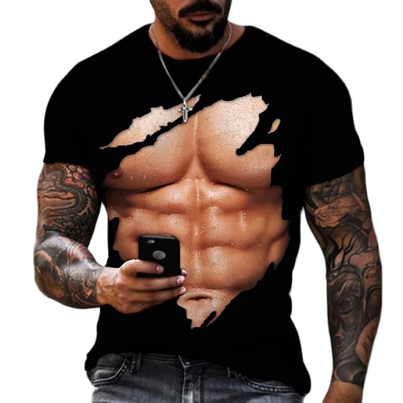 Summer Fashion Men's 3D Printe - Street Fashion For Short Guys review and price
