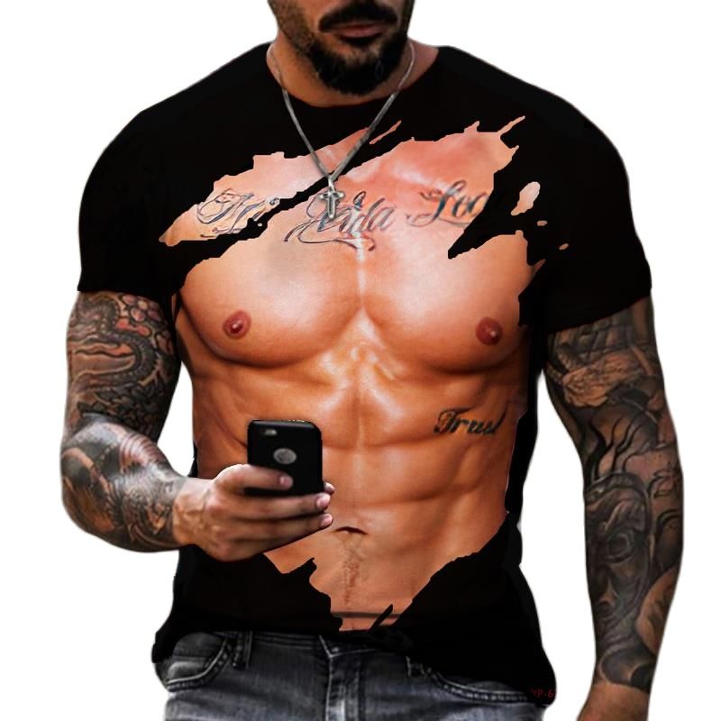 Summer Fashion Men's 3D Printe - Street Fashion For Short Guys review and price