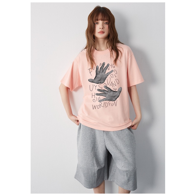 FUNNY GUY American Retro T-shi - Street Fashion For Short Guys review and price