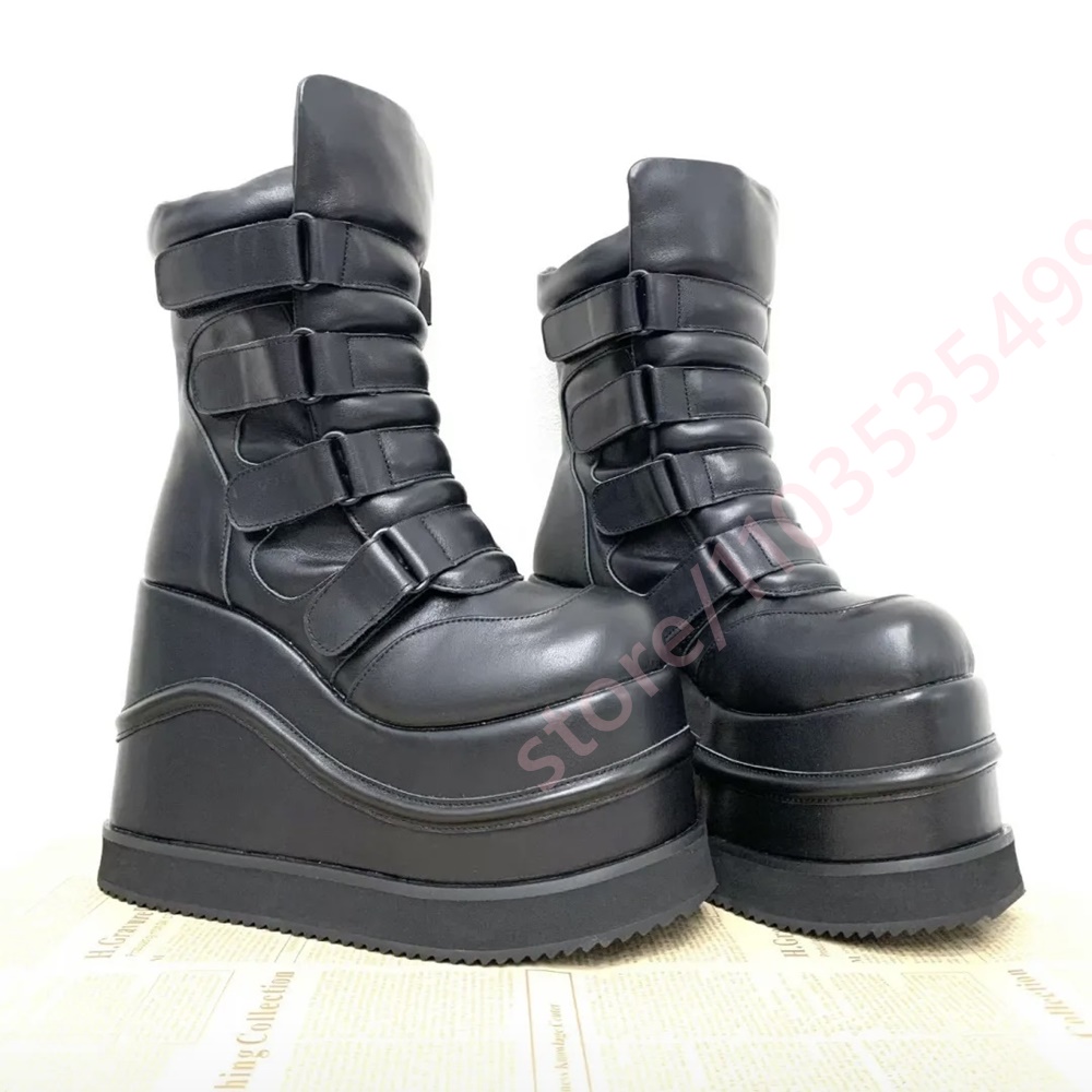2026 Padded Platform Ankle Boo - Street Fashion Y2K review and price