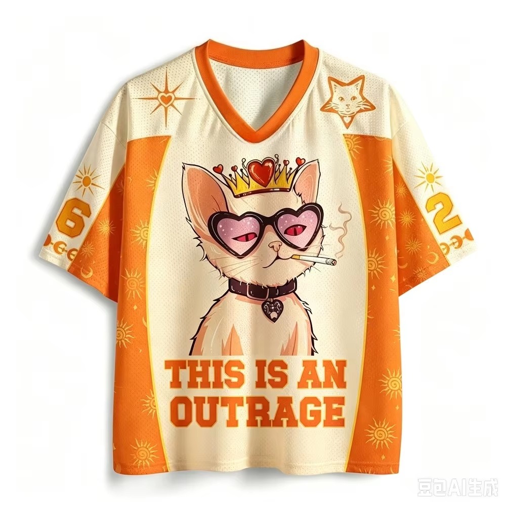 Queen Cat Pattern 3D Printed M - Queen Street Fashion review and price
